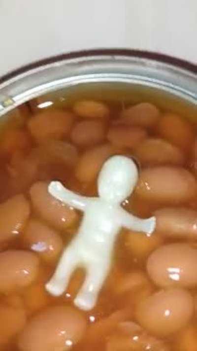 Philp in a can of beans