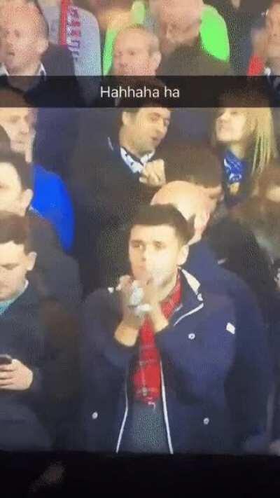 You can see it in his face