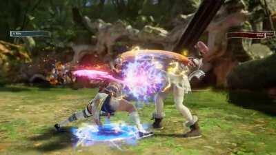 Bakatare Trio (Shirakami/Kurokami Fubuki, Shiranui Flare, and Tsunomaki Watame) Custom Characters in Soulcalibur VI