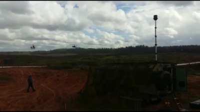 Comrade, Give The Spectators a Good Show! Dah, Will Do! - Russian Ka-52 Helicopter Fires S-8 Rockets At Spectators During Exercise