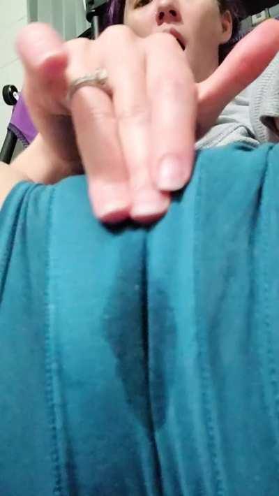 Feeling my wetspot turns me on!