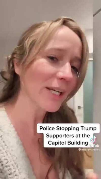 Newly acquired video of Capitol police stoping Trump supporters from entering the Capitol.