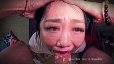 Puke gagging crying messy sloppy degrading humiliation rough favorite top