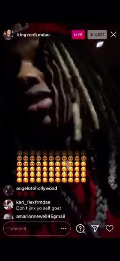 King Von 🕊 reflecting on life a couple months before death