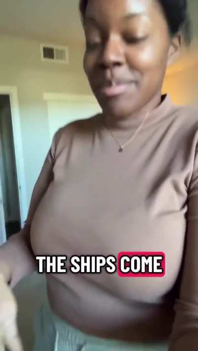 She's so proud of that joke