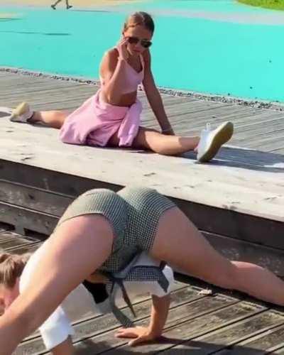 HMC while I do this yoga pose…