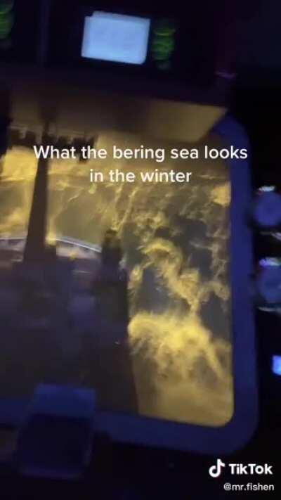 What the Bering Sea looks like in winter