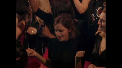 She's dancing, but all my attention is on the especially Emma-like expressions that her perfect face is making.