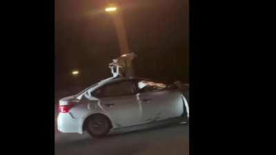 When you steal your car back from the scrapyard