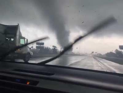 Tornado recorded in Orange, Texas, today.