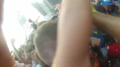 That time Steve Aoki threw a cake 80ft and hit a dude in a wheelchair