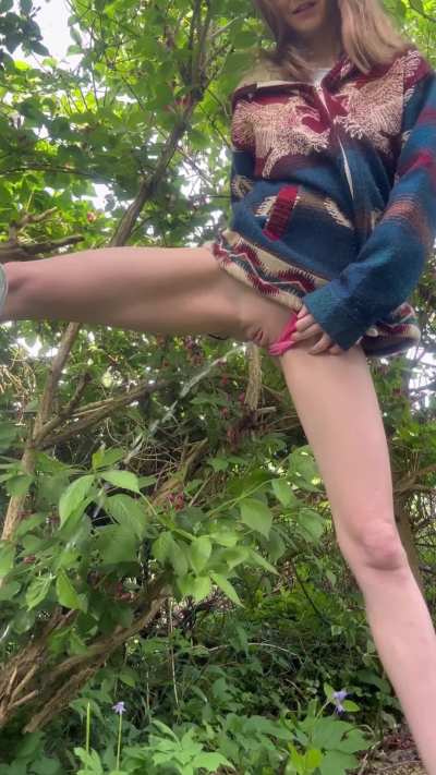 Watering the flowers 