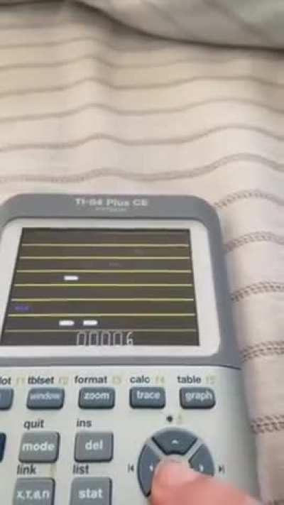 A simple game I made on my TI84 graphic calculator in assembly language