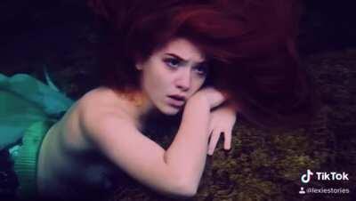 My girlfriend is a full-time mermaid and she made this