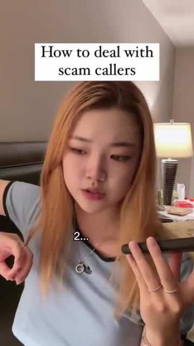 to handle scam callers