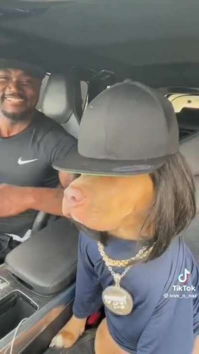 Just vibing with the dawg