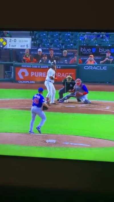 Buster Posey with the assist on Brandon Crawford’s 3-run homer.