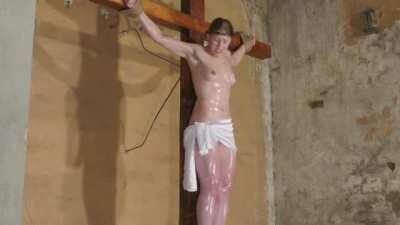 Struggling on the cross