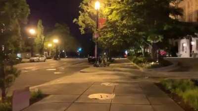 DC police sending officers dressed as antifa to the protest. Tries to claim they are CNN.