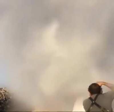 Impressive wedding shot