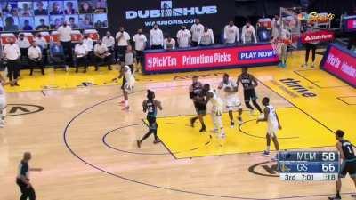 [Highlight] Jaren Jackson picks Steph's pocket.