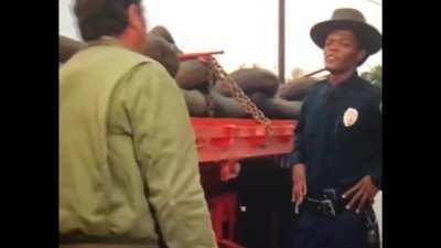 Samuel L Jackson, one of his first TV roles, uncredited. Moving On, Season 2 EP 18, 1976