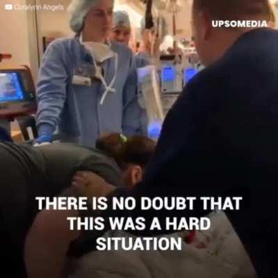 These parents say goodbye to their daughter after making a difficult decision.