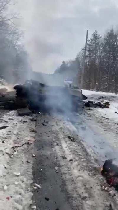 Near Sumy territorial defense unit ambushed Russian army column