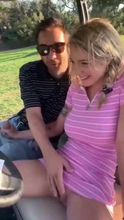 Gabbie Carter Gets Creampie On The Golf Field