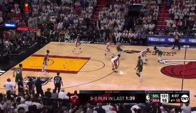 [Highlight] Bam Adebayo stops Giannis and gets the board