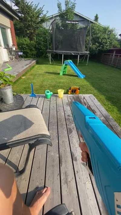 Kinda strong watergun