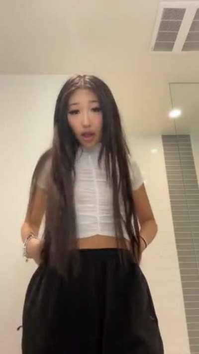 Sheer blouse. Claims to be top 1% on OF