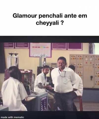 Ante saaho lo babu glamour alantidi!