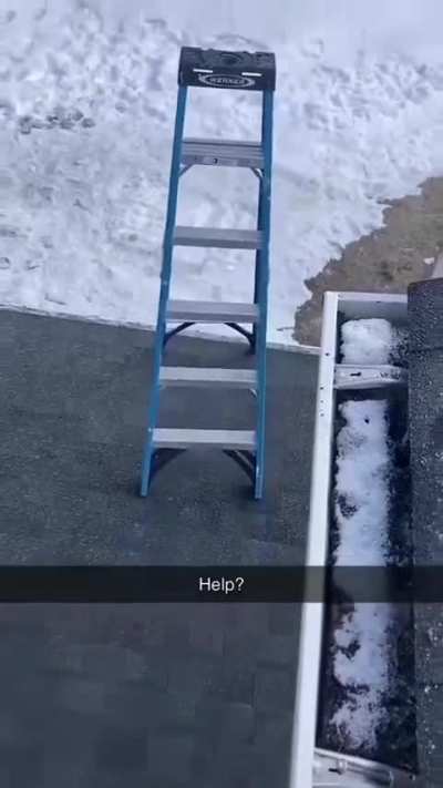Ladder walking by itself 