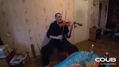 Russia, vodka and a violin
