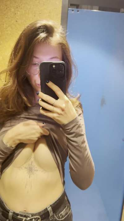 Love showing my natural boobs everywhere