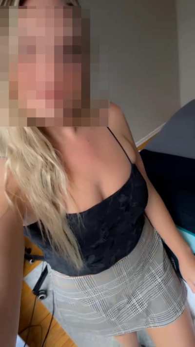 Blonde babe ready for my next rub and tug client