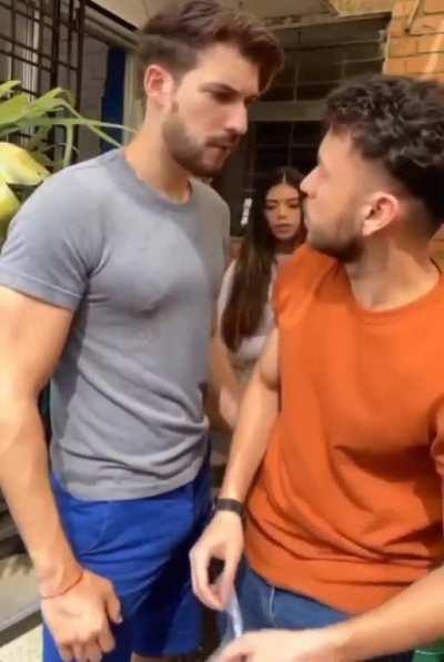 She has been seeing her man and his bro do some weird shit for awhile now. What should she do tho?