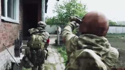 RU pov: Rosgvardiya FSVNG special forces operating in the SMO zone