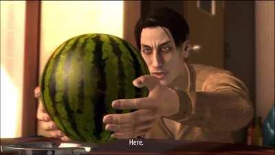 majima takes away your watermelon