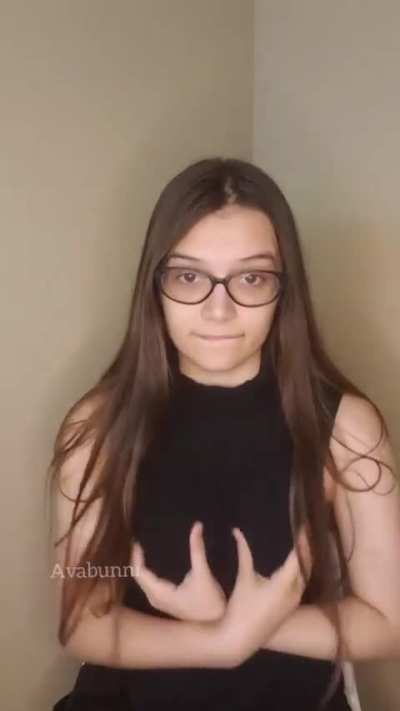 Play with my boobs over my shirt