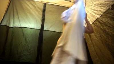 I undressed slowly hoping someone would pass and see