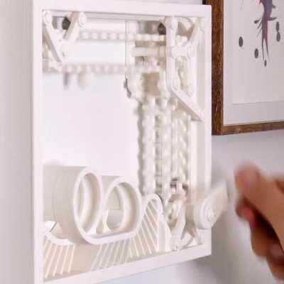 A Wall Mounted Mechanical Marble Machine - who likes alliterations...