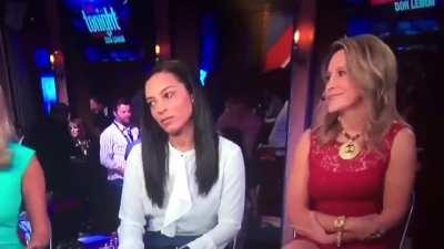 When she realized the camera was on her