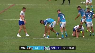 Fantastic try from Tino Fa'asuamaleaui - NRL Trials 2021