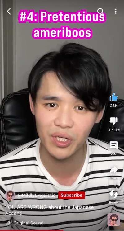 5 levels of Japanese accents