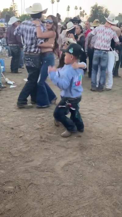 Kids showing them how it's done...