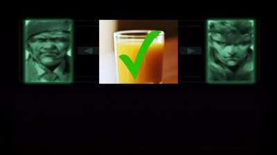 Snake plays ‘solid, liquid or gas’? (MGS1, Elevenlabs AI)