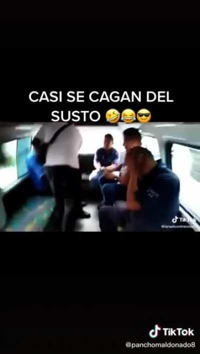 Casi se cagan del susto