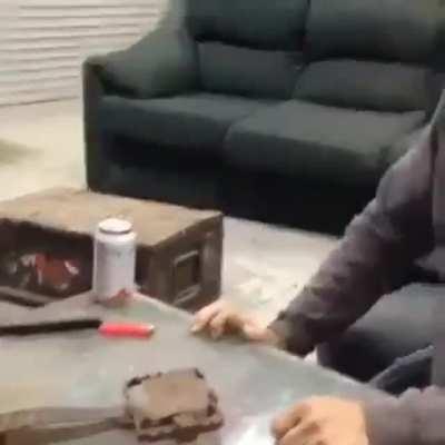 Small trap+nose=ouch